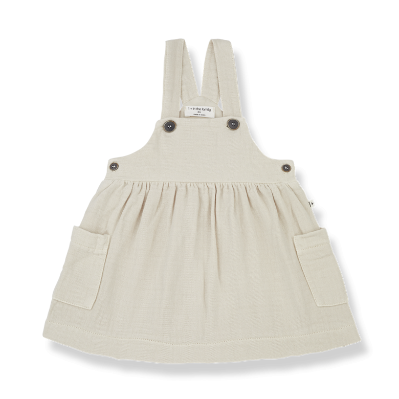 Nuria - Overall Skirt - Oatmeal