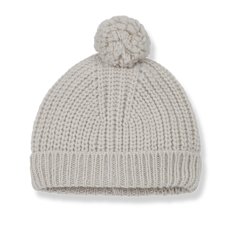 Erna-Bb - Pom-Pom Beanie - Oatmeal