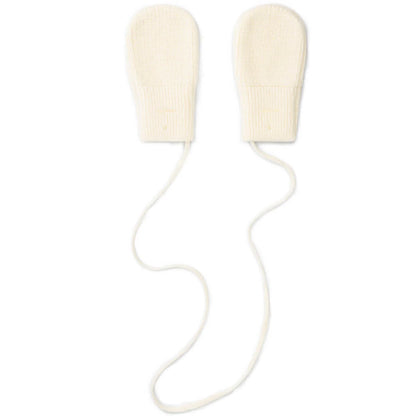 Baby Knitted Mittens - Cream