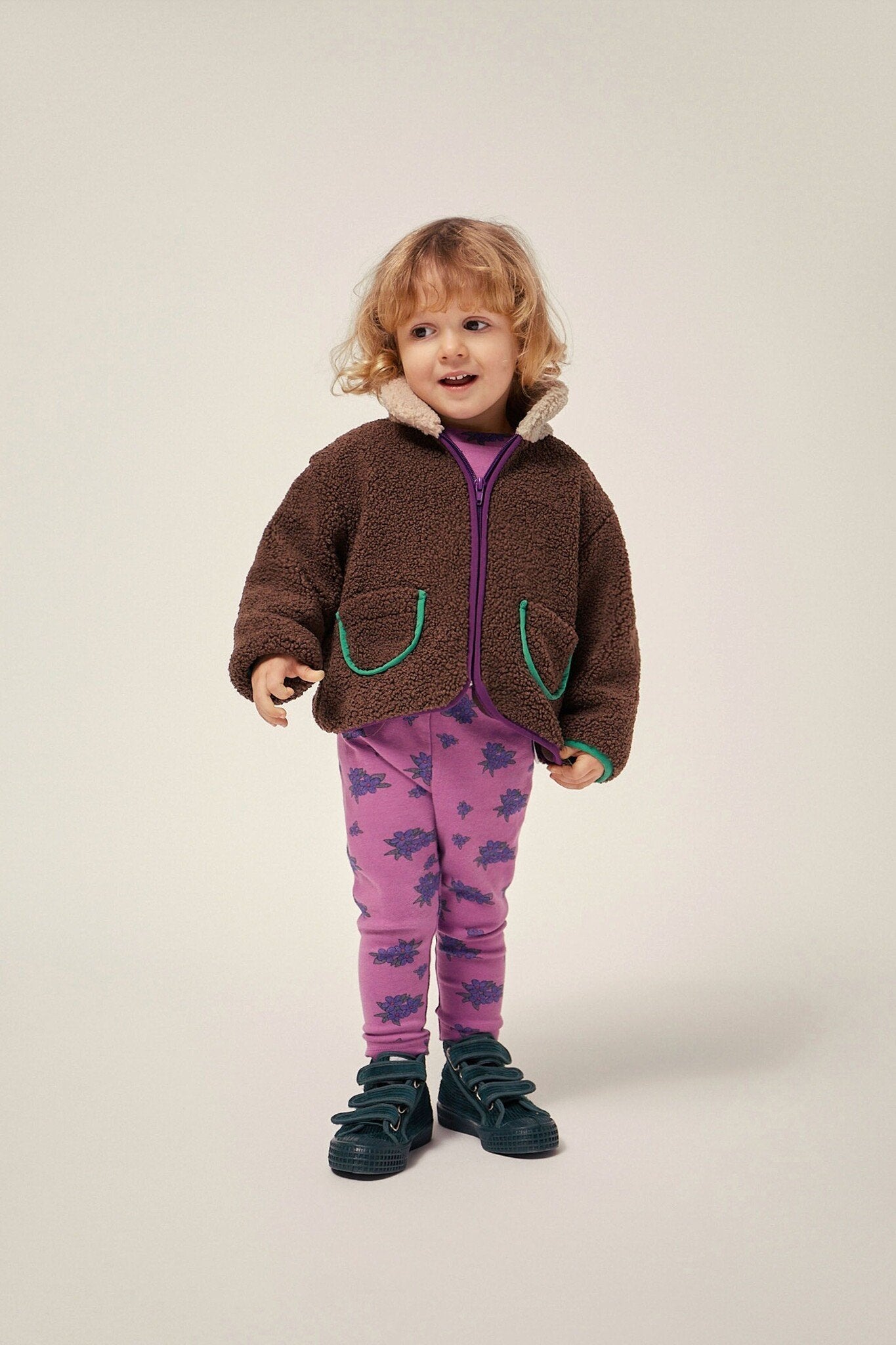 Brown Teddy Baby Jacket - Brown