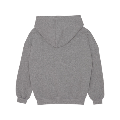 Grey Oversized Kids Zipped Sweatshirt - Grey