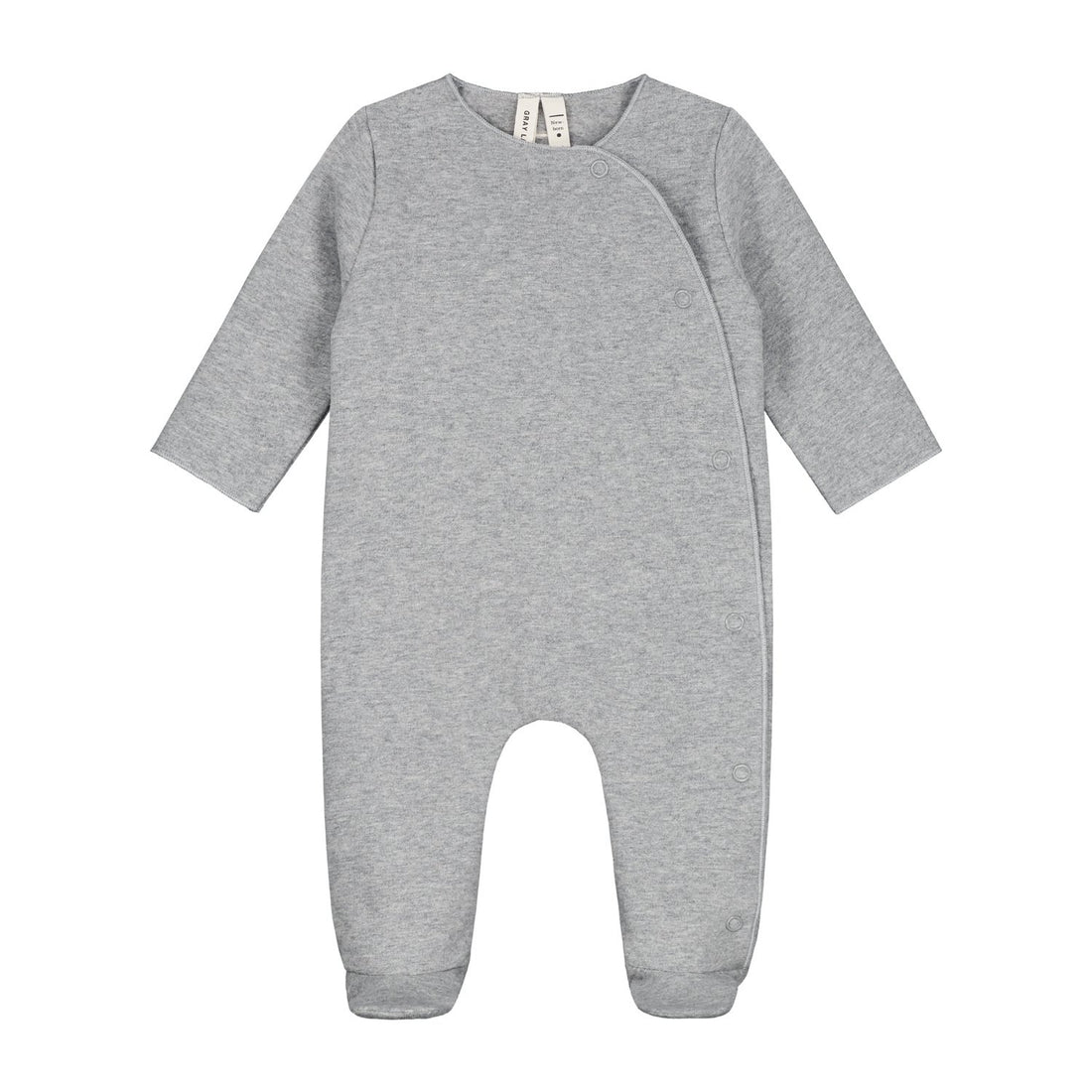 Newborn Suit with Snaps - Grey Melange