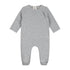 Newborn Suit with Snaps - Grey Melange