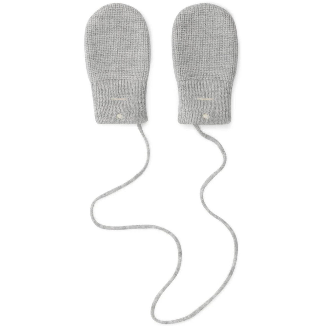 Baby Knitted Mittens - Grey Melange