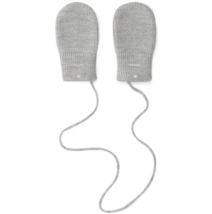 Baby Knitted Mittens - Grey Melange