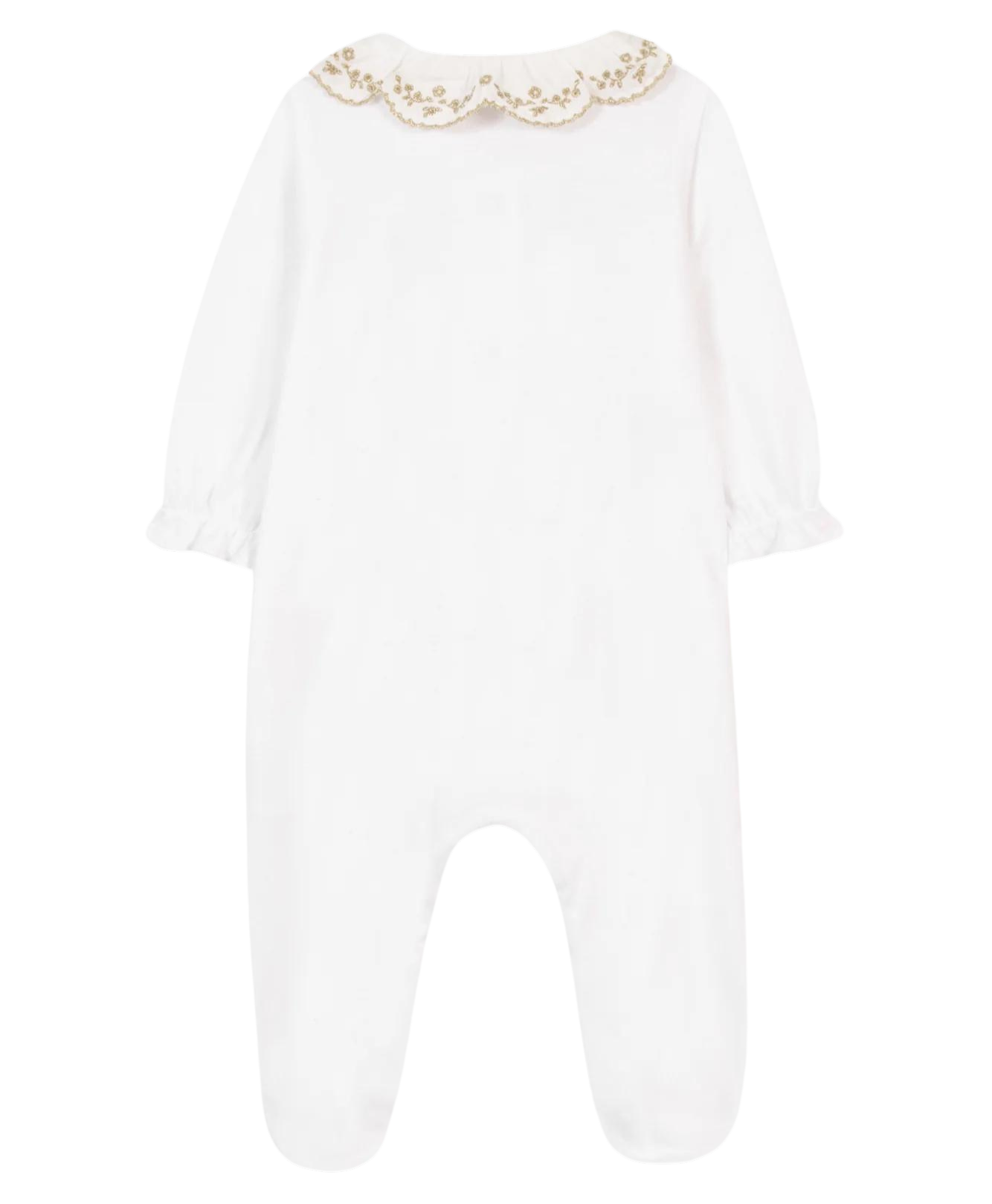 Baby Pyjama Gouden Detail - Wit