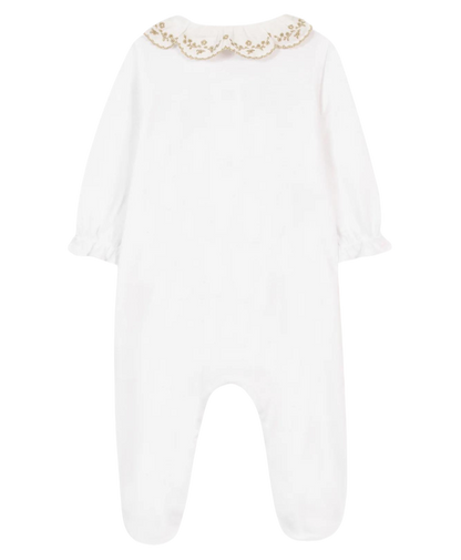 Baby Pyjama Gouden Detail - Wit