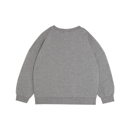 Blue Hat Oversized Kids Sweatshirt - Grey