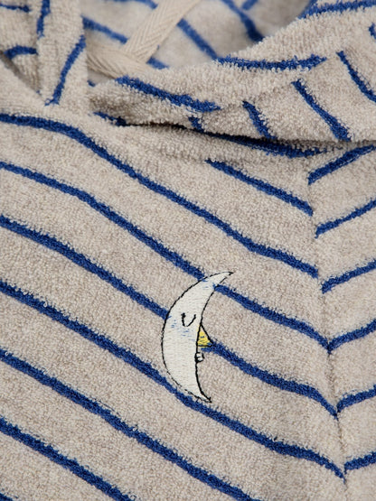 Baby Beneath The Moon Terry Hoodie - Blue