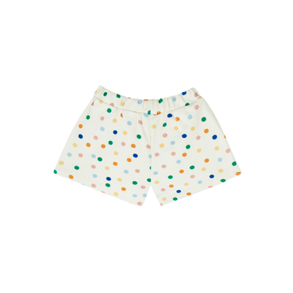 Dots Allover Baby Shorts - Ecru