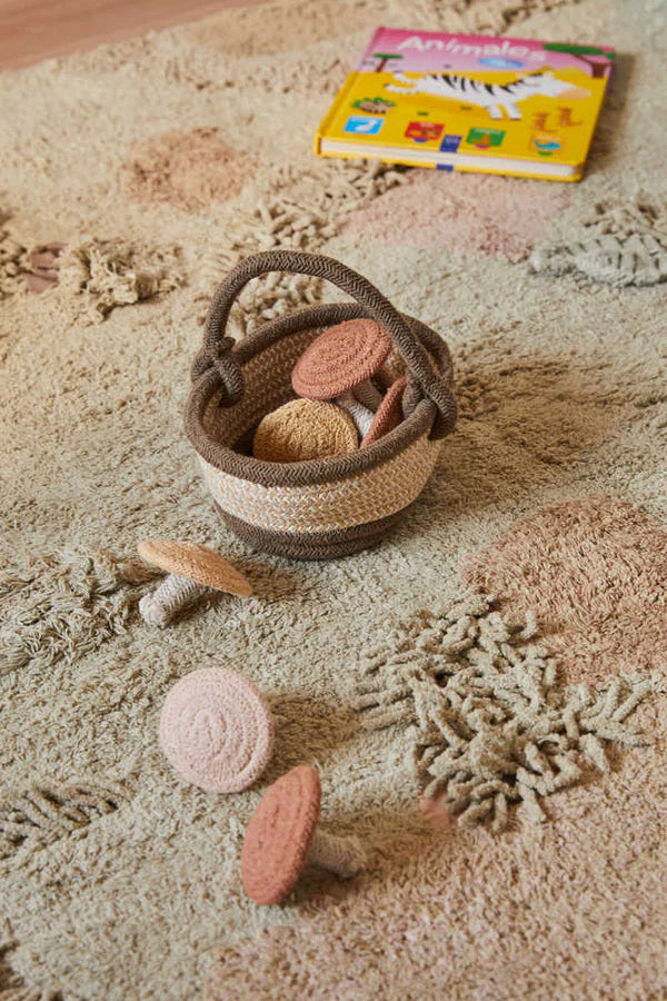 Washable play rug Mushroom Forest