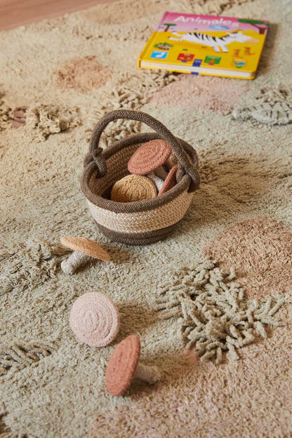 Washable play rug Mushroom Forest