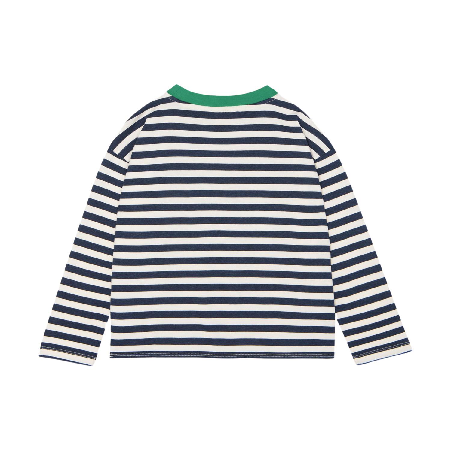 Blue Stripes Long Sleeves Kids Tshirt - Blue