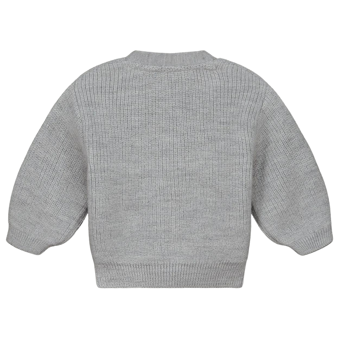 Baby Knitted Cardigan - Grey Melange