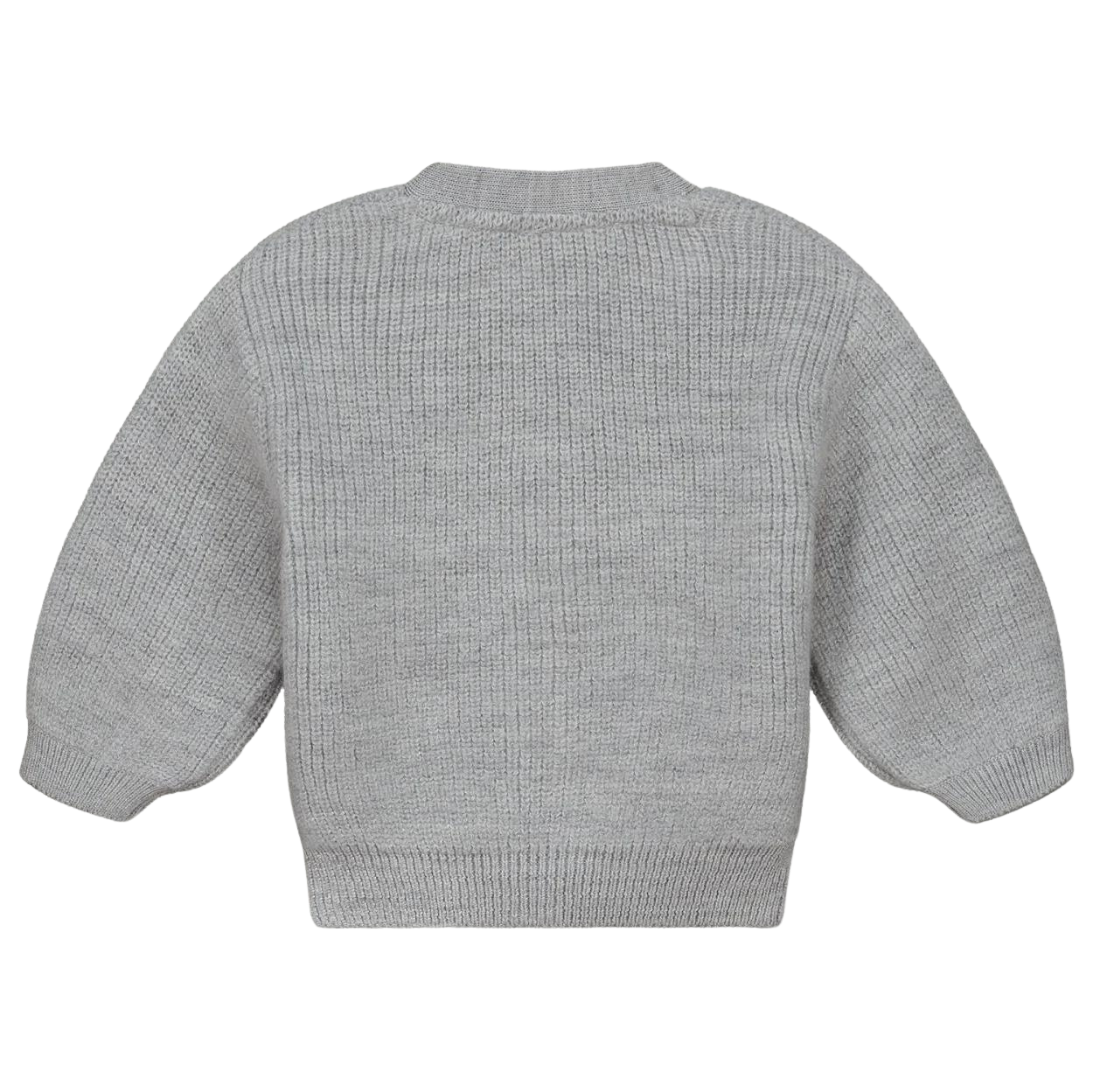 Baby Knitted Cardigan - Grey Melange