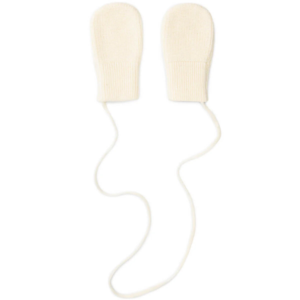 Baby Knitted Mittens - Cream