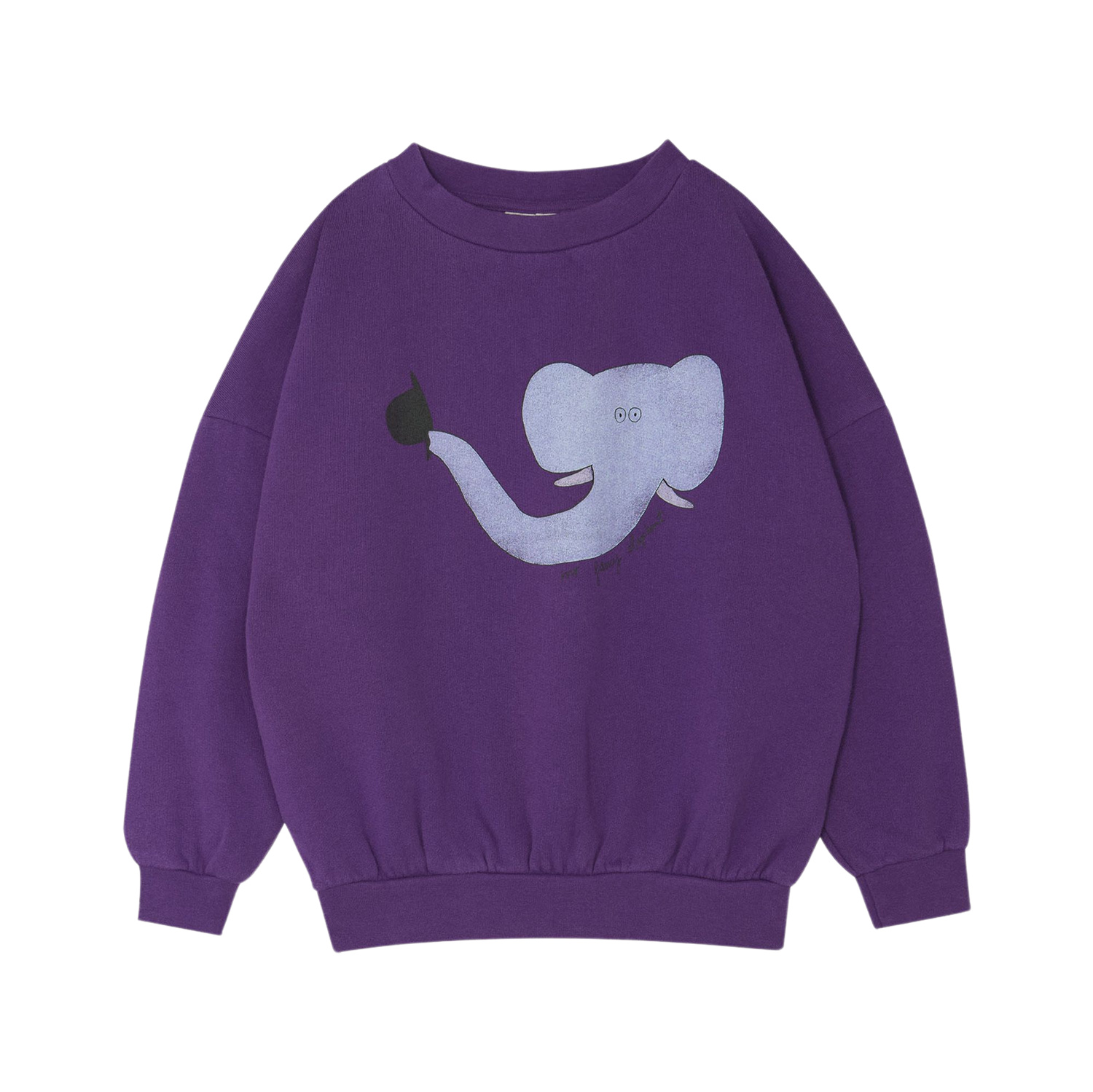 Elephant Oversized Kids Sweatshirt - Purple