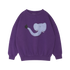 Elephant Oversized Kids Sweatshirt - Purple