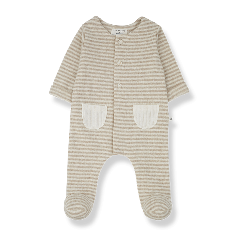 Adria - Jumpsuit W/Feet - Beige