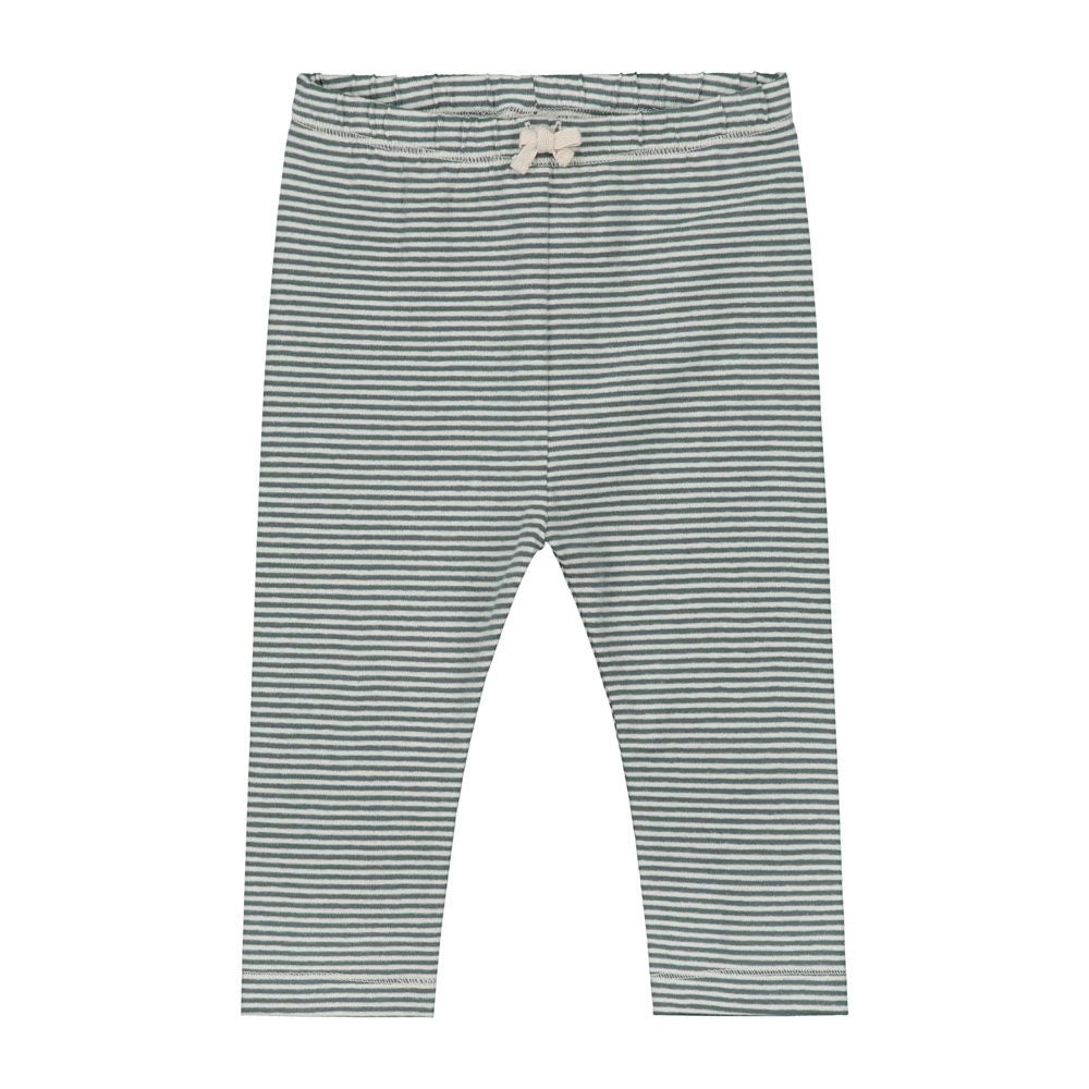 Baby Leggings - Blue Grey - Cream