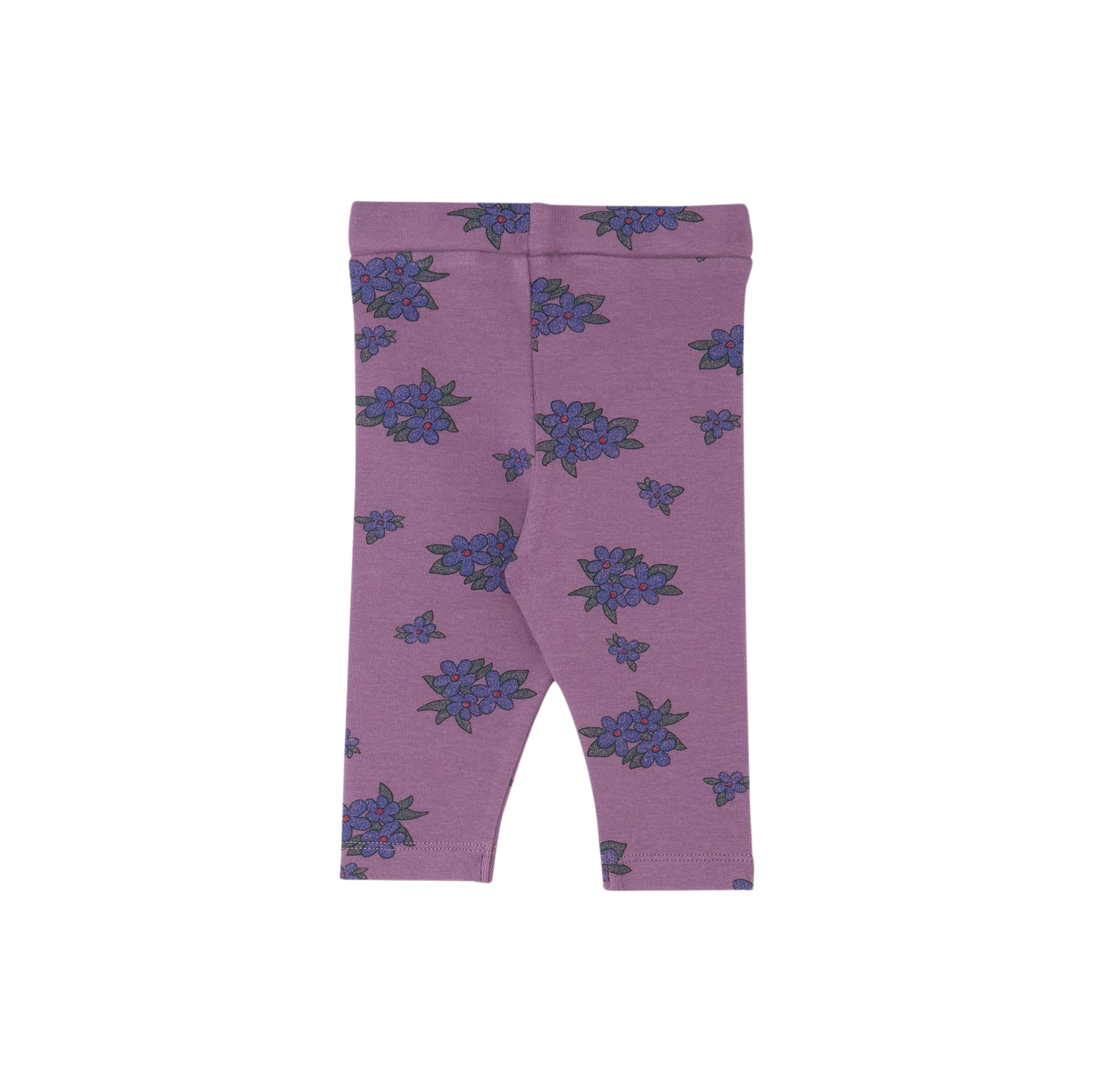 Flowers Baby Leggings - Purple