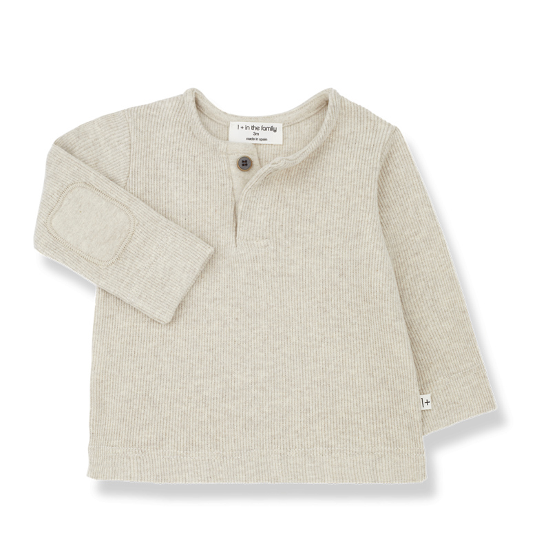 Sandal - Henley T-Shirt - Oatmeal