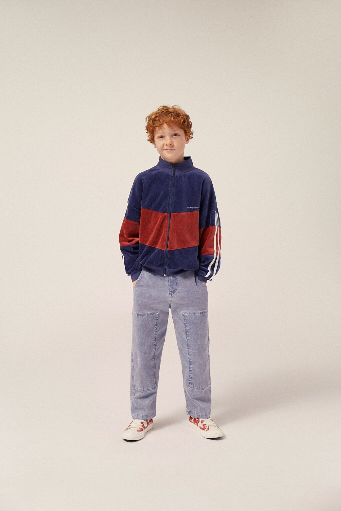 Blue Washed Kids Trousers - Blue