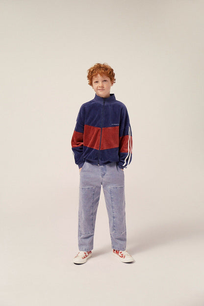 Blue Washed Kids Trousers - Blue