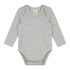 Baby L/S Onesie - Grey Melange Cream