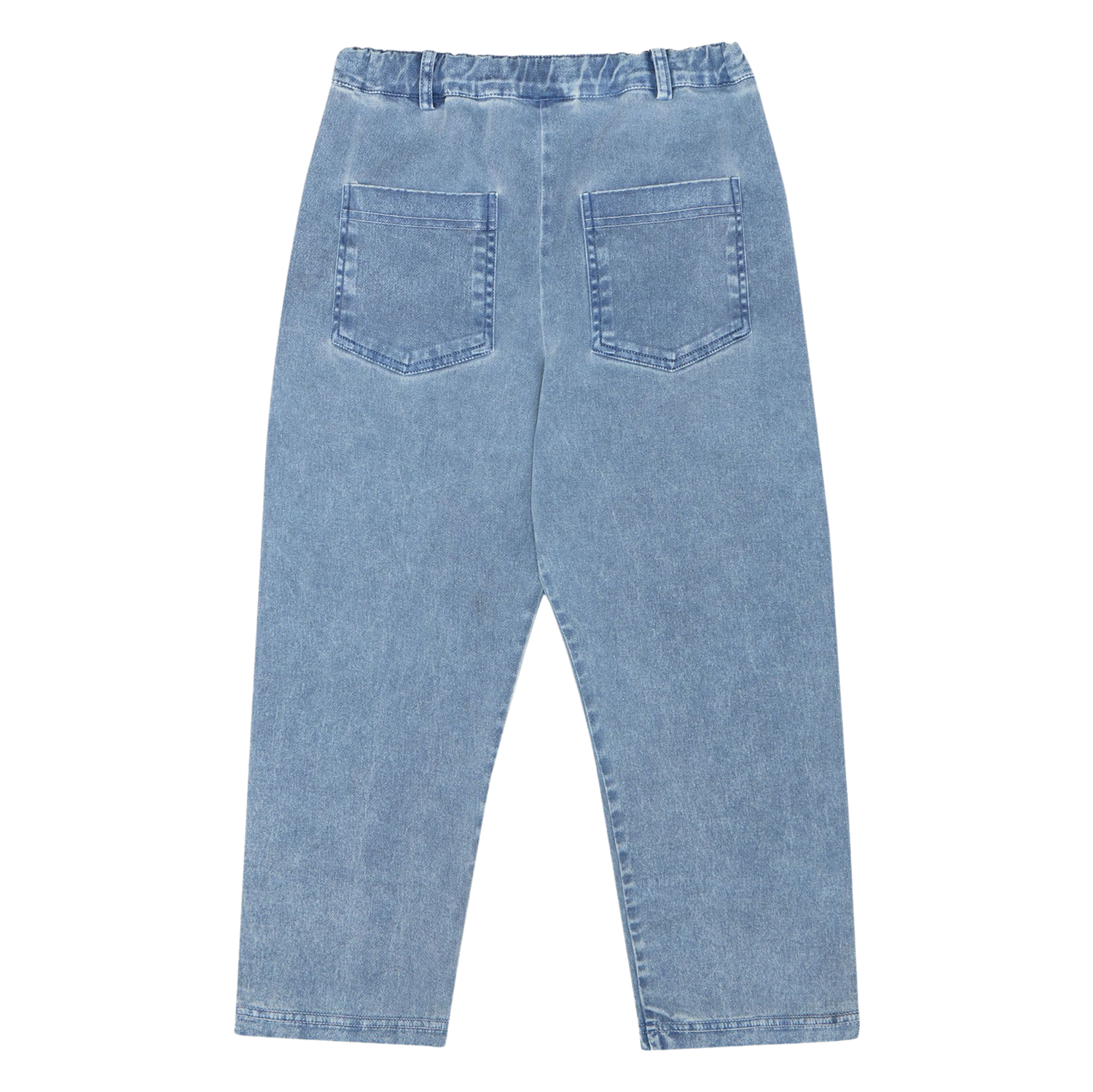 Blue Washed Kids Trousers - Blue