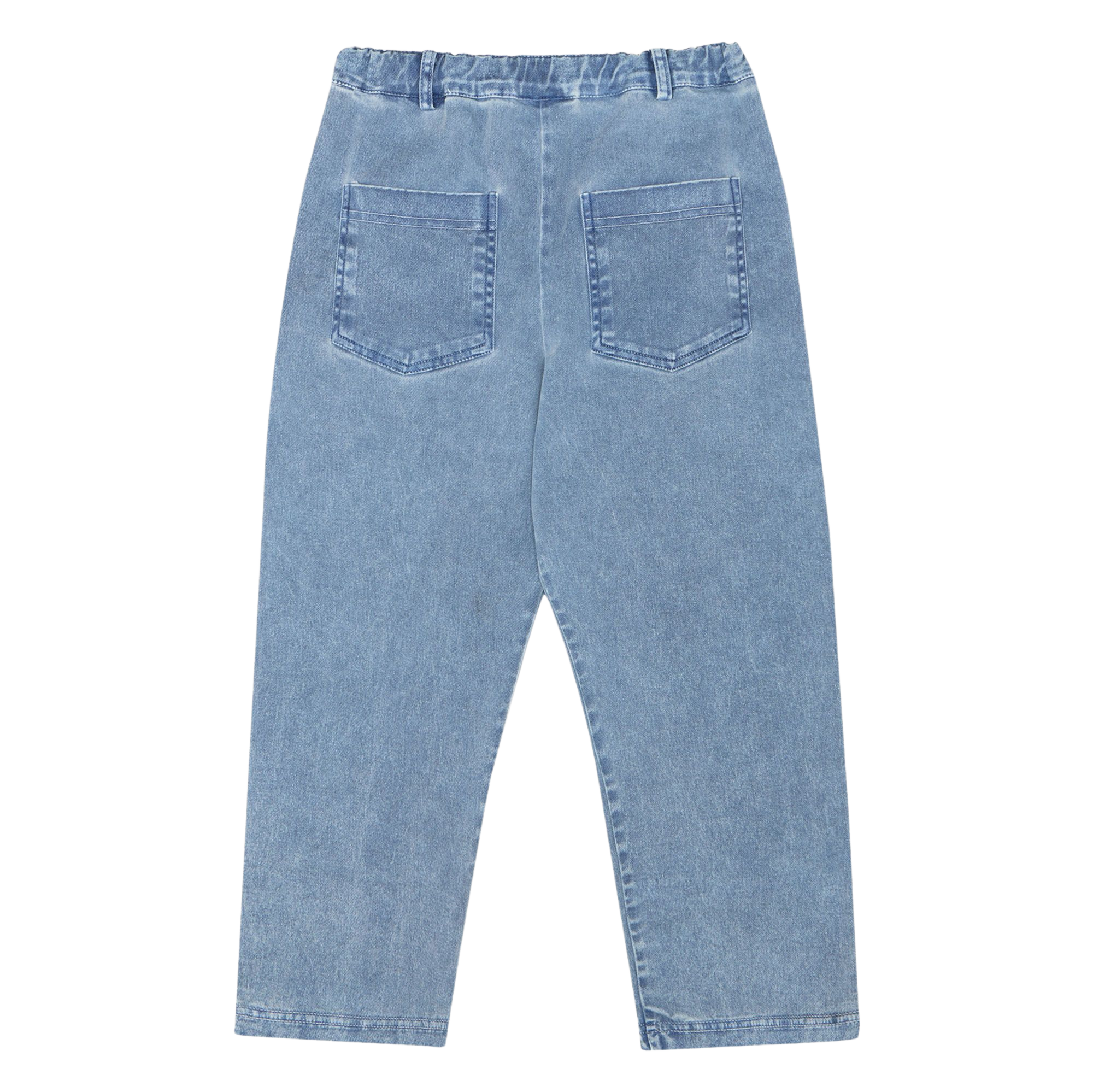 Blue Washed Kids Trousers - Blue