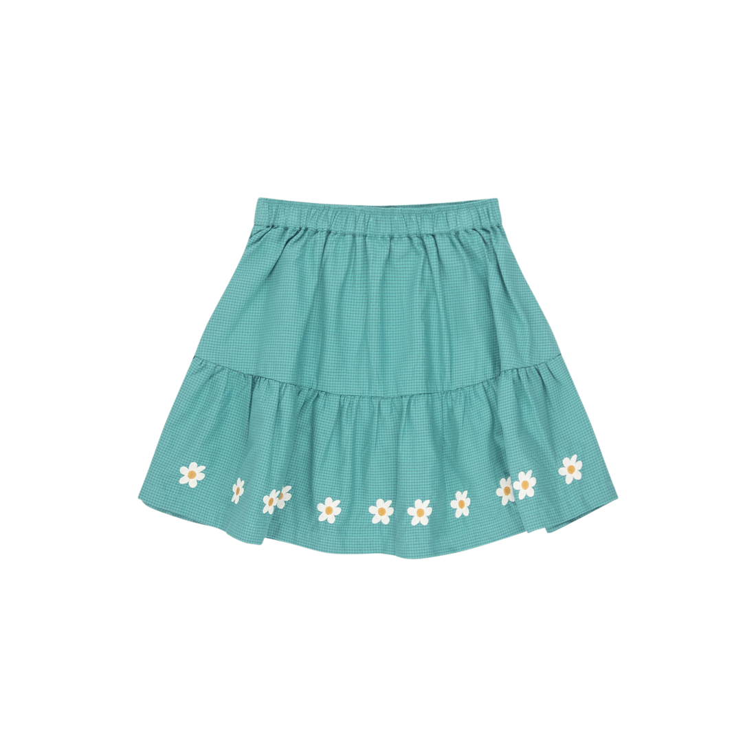 Daisies Skirt - Dark Emerald