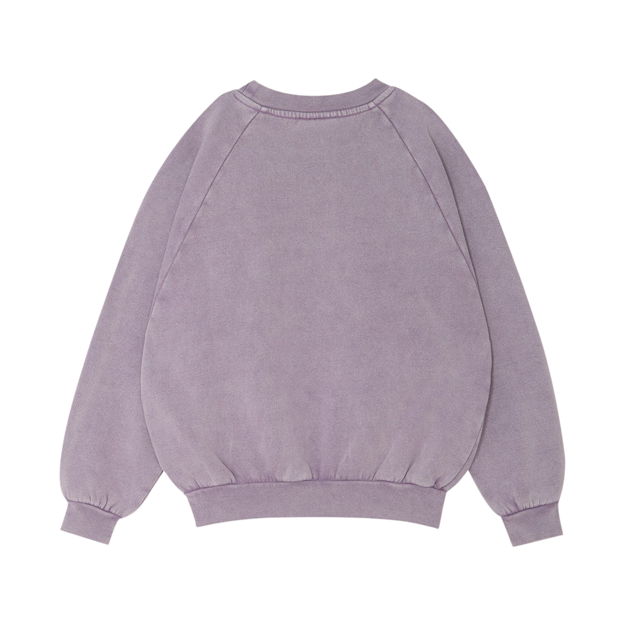 Purple Washed Oversized Kids Sweatshirt - Purple