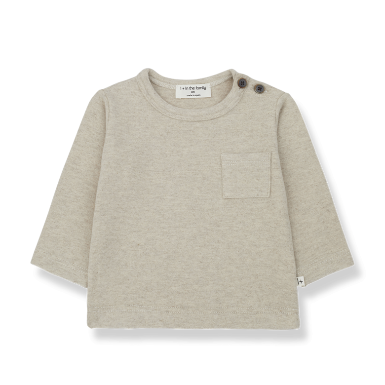 Oriol - L.Sleeve T-Shirt - Oatmeal