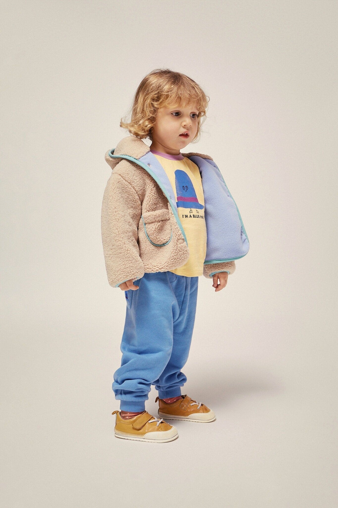 Ecru Teddy Baby Jacket - Ecru