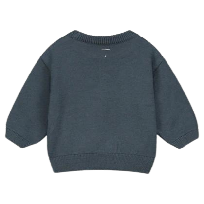 Baby Knitted Jumper - Blue Grey