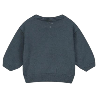 Baby Knitted Jumper - Blue Grey