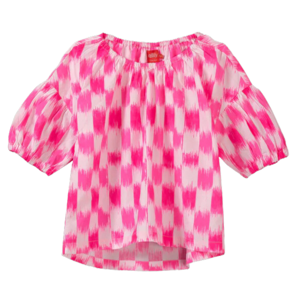 Blinky Blouse - Ikat Pink