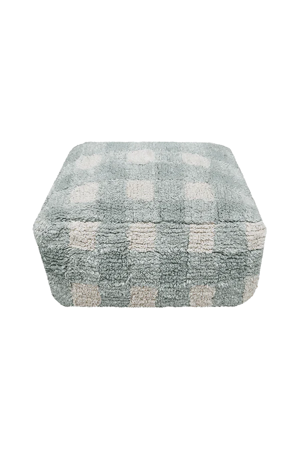 Pouf Vichy Blue Sage