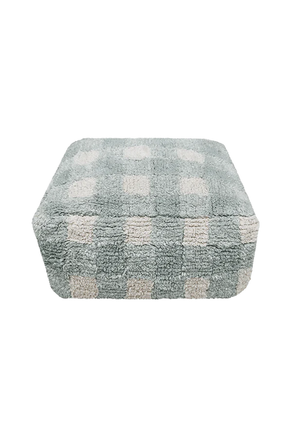 Pouf Vichy Blue Sage