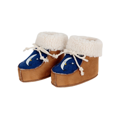 Baby Beneath The Moon Booties - Light Brown