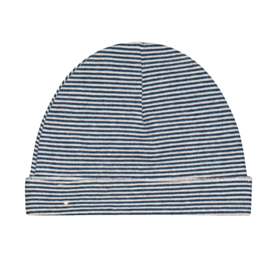 Baby Beanie Blue Grey