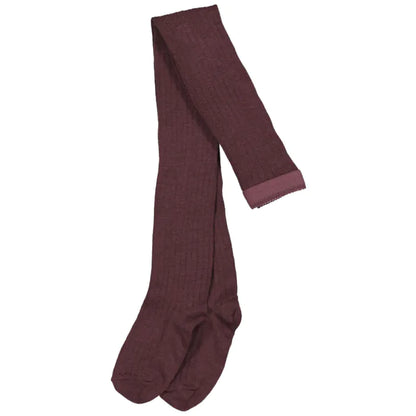 Katoenen Rib Maillot - Bordeaux Grape Skin