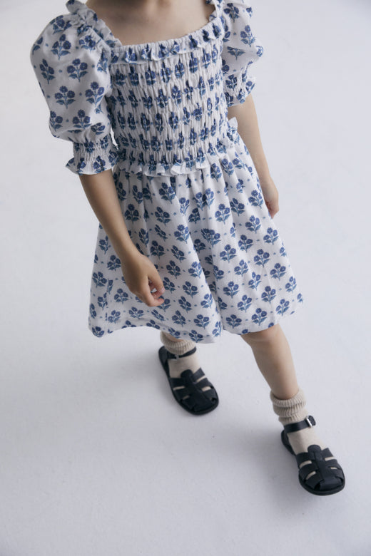 Eleni Dress - Hyacinth Print