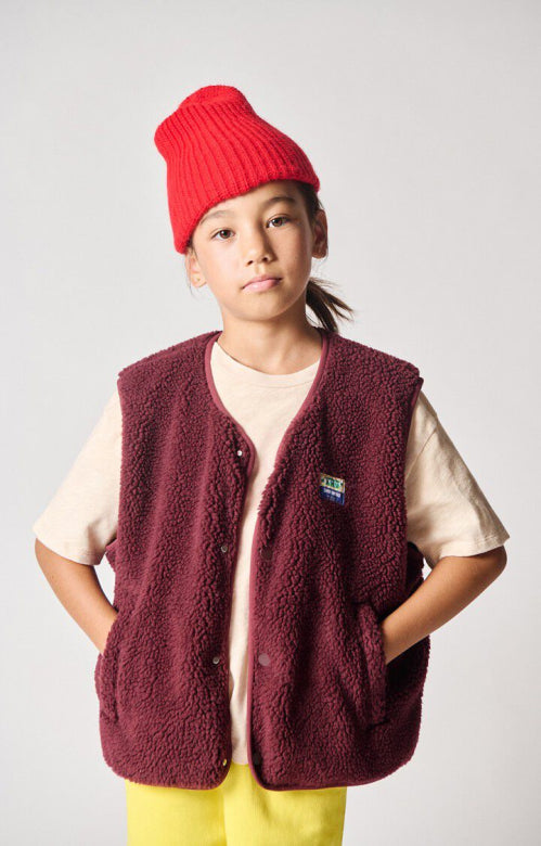 Hoktown Teddy Gilet - Bordeaux