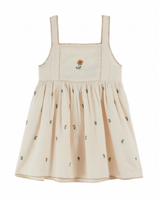 Broderie Jurk - Creme